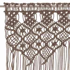 Macramé závěs taupe 140 x 240 cm bavlna - obrázek 3