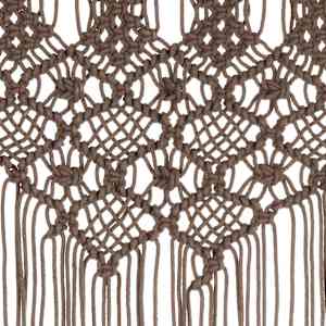 Macramé závěs taupe 140 x 240 cm bavlna - obrázek 4