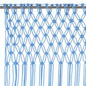 Macramé závěs modrý 140 x 240 cm bavlna - obrázek 4