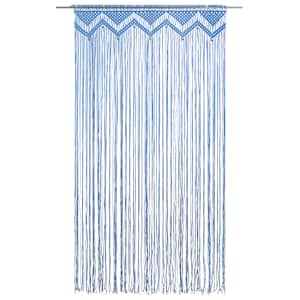 Macramé závěs modrý 140 x 240 cm bavlna - obrázek 3