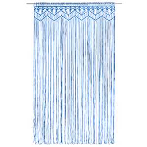 Macramé závěs modrý 140 x 240 cm bavlna - obrázek 2