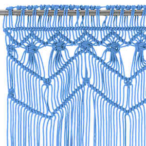 Macramé závěs modrý 140 x 240 cm bavlna - obrázek 3