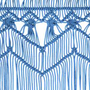 Macramé závěs modrý 140 x 240 cm bavlna - obrázek 4
