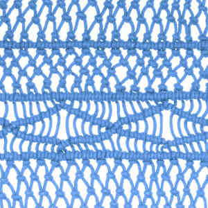 Macramé závěs modrý 140 x 240 cm bavlna - obrázek 4