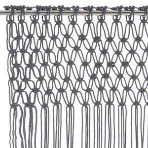 Macramé závěs antracitový 140 x 240 cm bavlna - obrázek 4