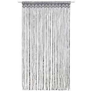 Macramé závěs antracitový 140 x 240 cm bavlna - obrázek 2
