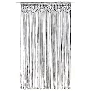 Macramé závěs antracitový 140 x 240 cm bavlna - obrázek 2