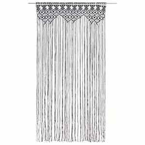 Macramé závěs antracitový 140 x 240 cm bavlna - obrázek 2