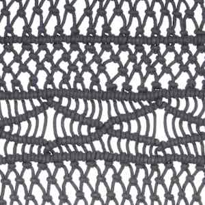 Macramé závěs antracitový 140 x 240 cm bavlna - obrázek 5