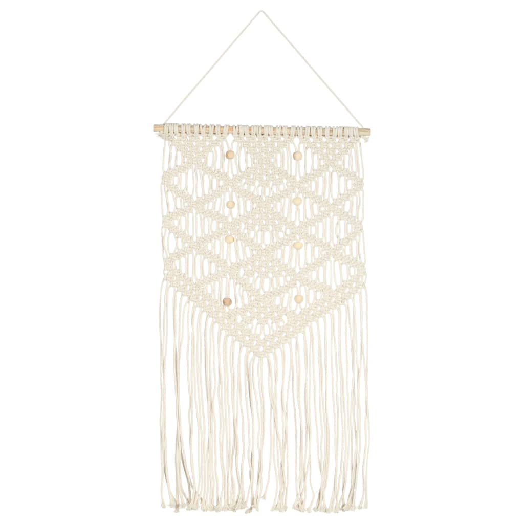 vidaXL Nástěnný závěs macramé 40 x 80 cm bavlna