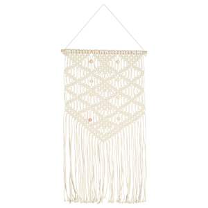 Nástěnný závěs macramé 40 x 80 cm bavlna - obrázek 2