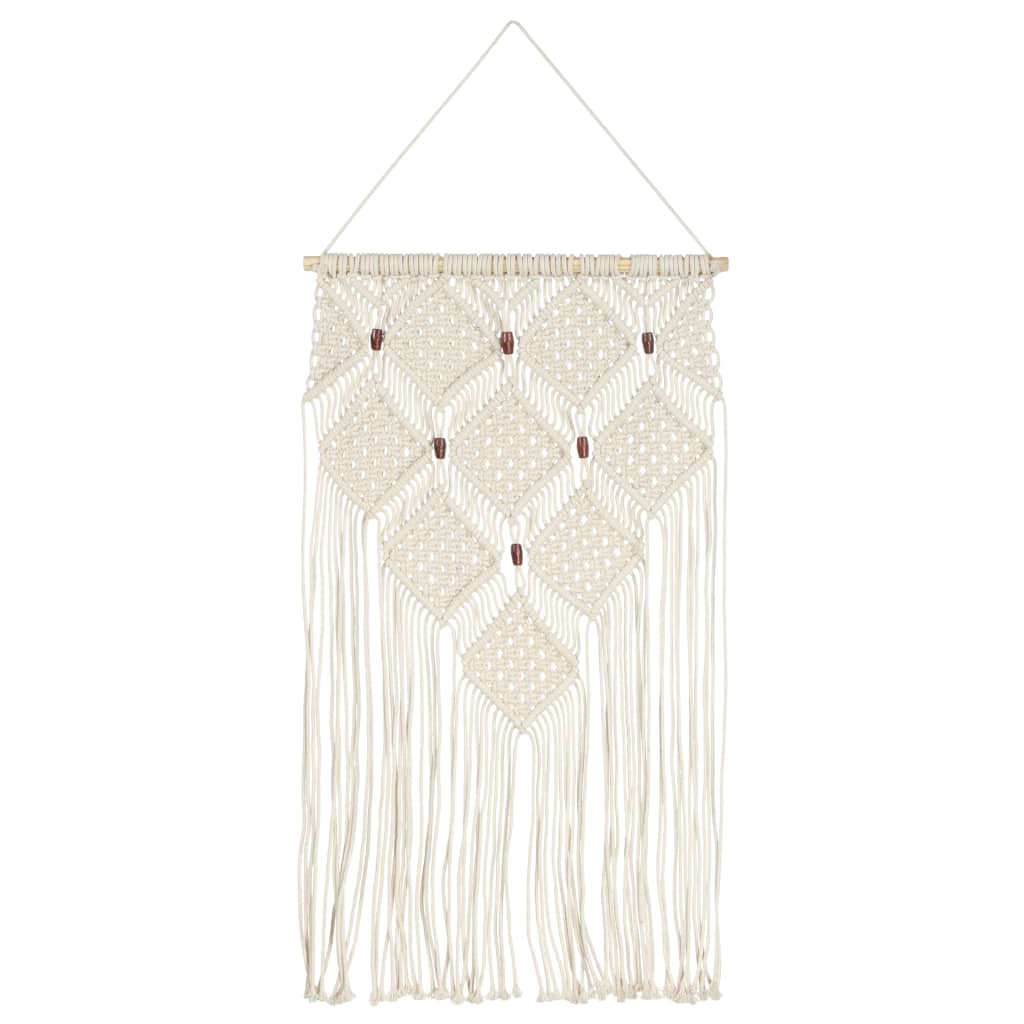 vidaXL Nástěnný závěs macramé 40 x 80 cm bavlna
