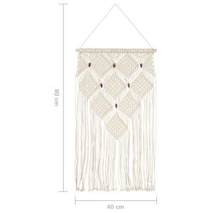 Nástěnný závěs macramé 40 x 80 cm bavlna - obrázek 6