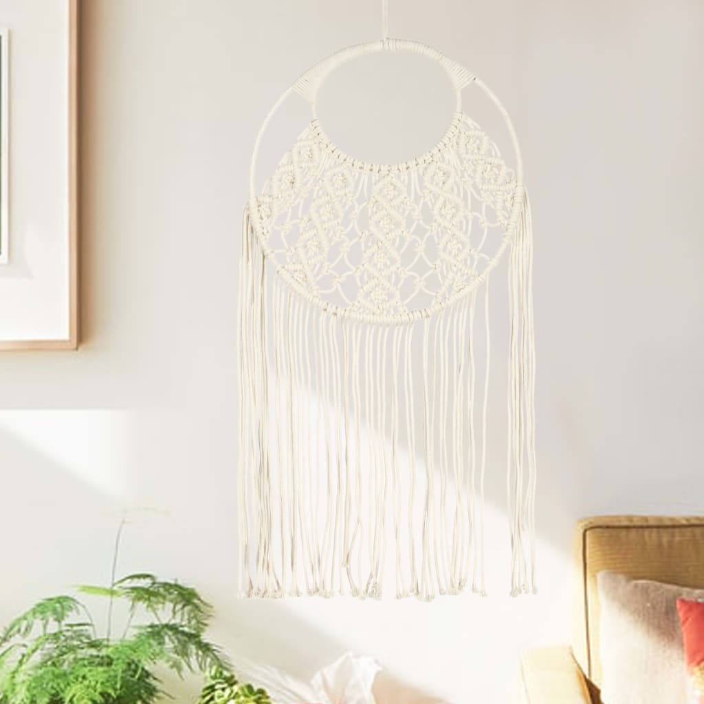 vidaXL Cuier de perete din macrame, 40x80, bumbac