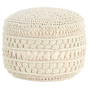 Ročno izdelan tabure makrame 45x30 cm bombaž