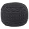 Pouffe Macramé DANDAI Cotton Beige 40 cm 40 cm 40 cm