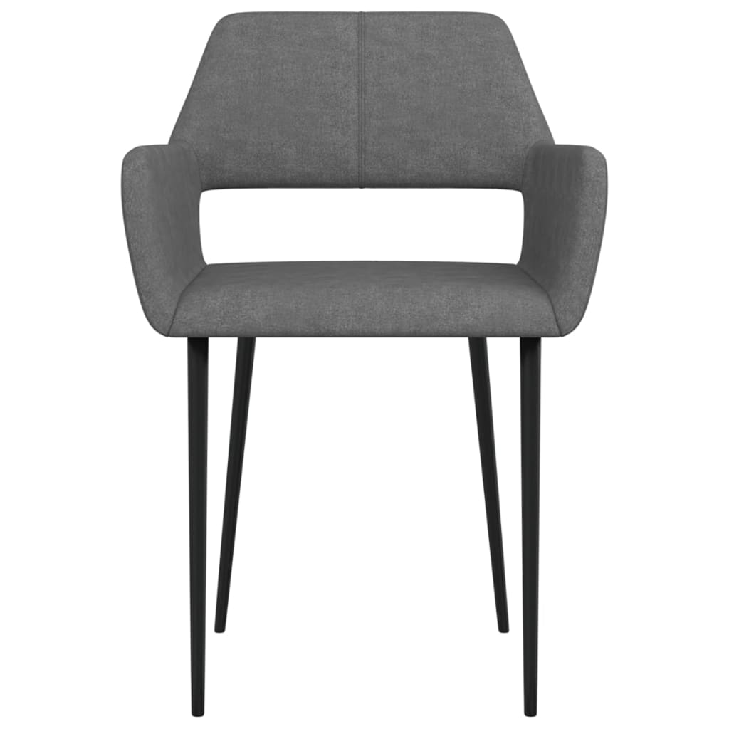 Valgomojo kėdės, 4vnt., tamsiai pilkos, audinys (2x322967) | Stepinfit