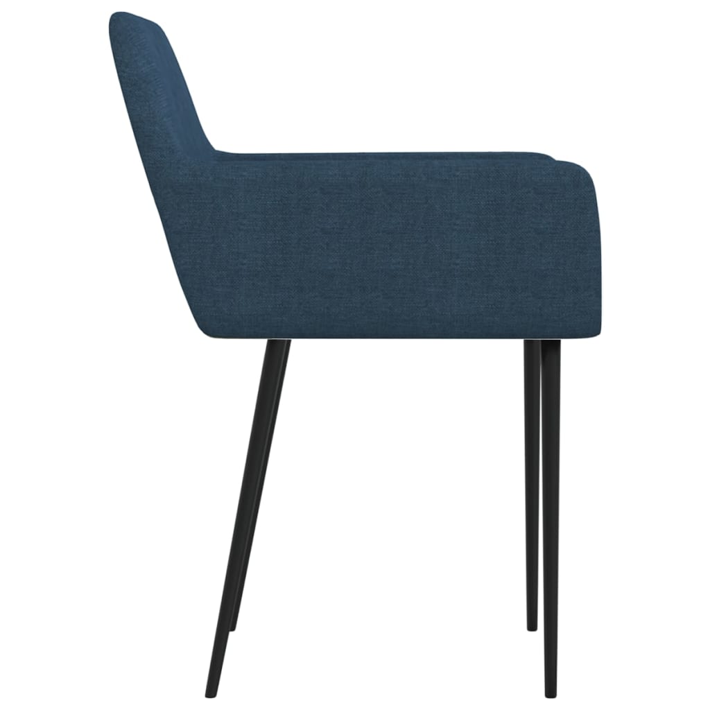 Valgomojo kėdės, 4vnt., mėlynos spalvos, audinys (2x322970) | Stepinfit