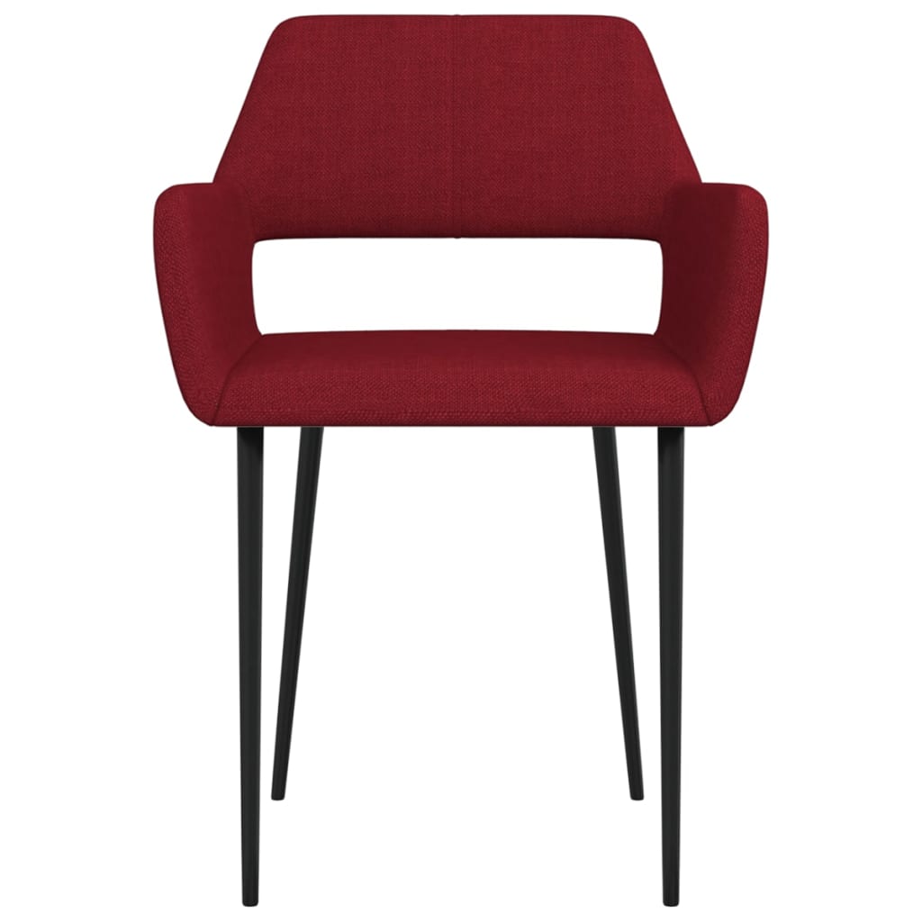 Valgomojo kėdės, 4vnt., vyno raudonos, audinys (2x322972) | Stepinfit