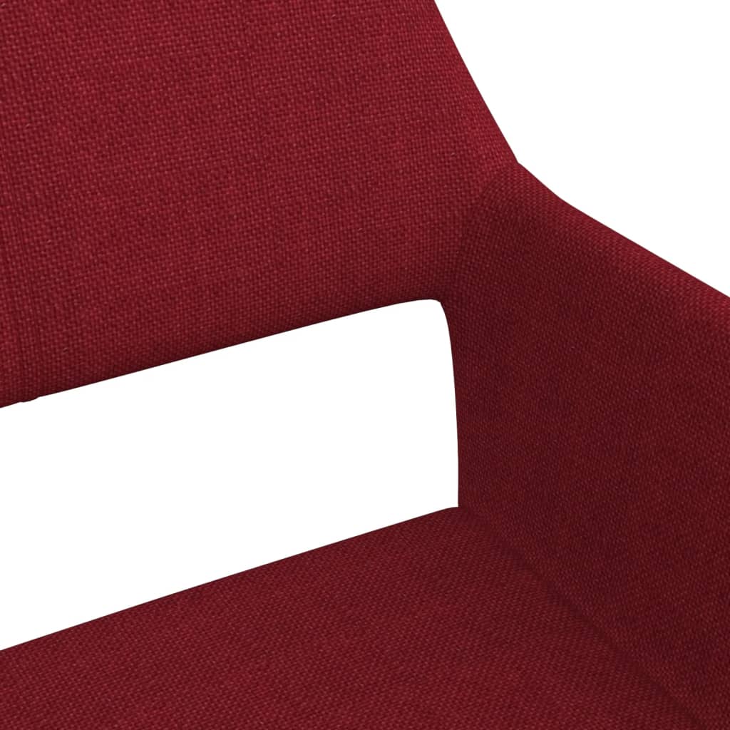 Valgomojo kėdės, 6vnt., vyno raudonos, audinys (3x322972) | Stepinfit