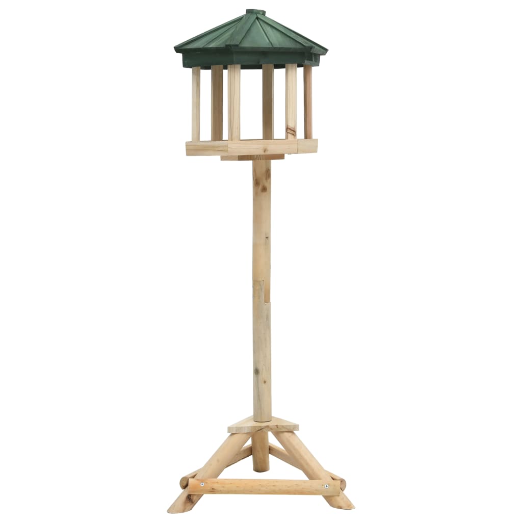 vidaXL Hrănitor pentru păsări vertical, 33×106 cm, lemn masiv de brad vidaXL