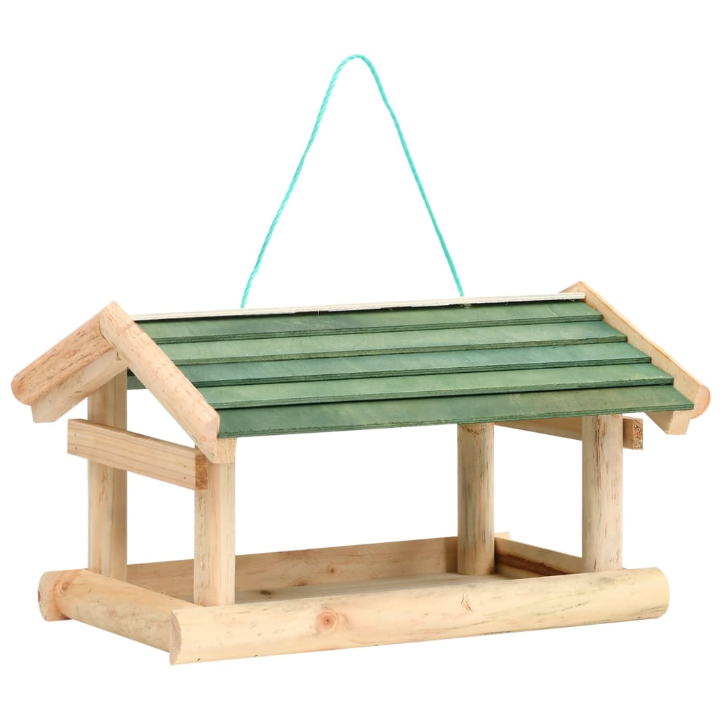 Image of vidaXL Bird Feeder Solid Wood 35x29.5x21 cm