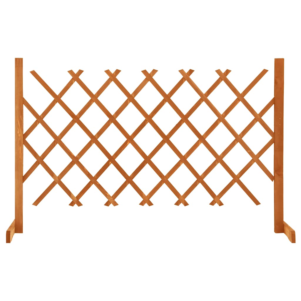 vidaXL Zahradní trelážový plot oranžový 120 x 90 cm masivní jedle