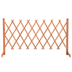 Zahradní trelážový plot oranžový 150 x 80 cm masivní jedle