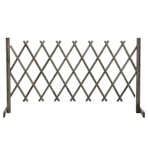 Zahradní trelážový plot šedý 150 x 80 cm masivní jedle - obrázek 1