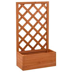 vidaXL v&otilde;rega taimekast, oranž, 50 x 25 x 90 cm, nulupuit