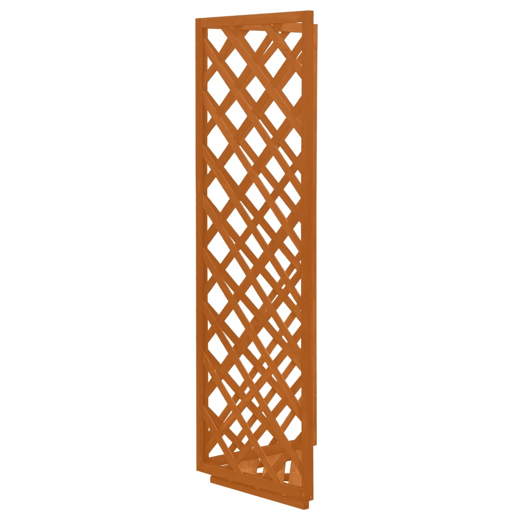 vidaXL Corner Trellis Orange 19.7"x19.7"x57.1" Solid Firwood