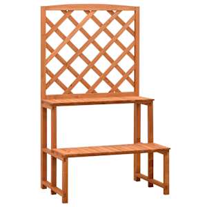 vidaXL v&otilde;rega taimealus, oranž, 70 x 42 x 120 cm, nulupuit