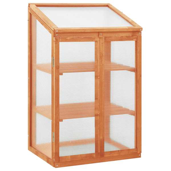 vidaXL kasvuhoone 60 x 45 x 100 cm, nulupuit