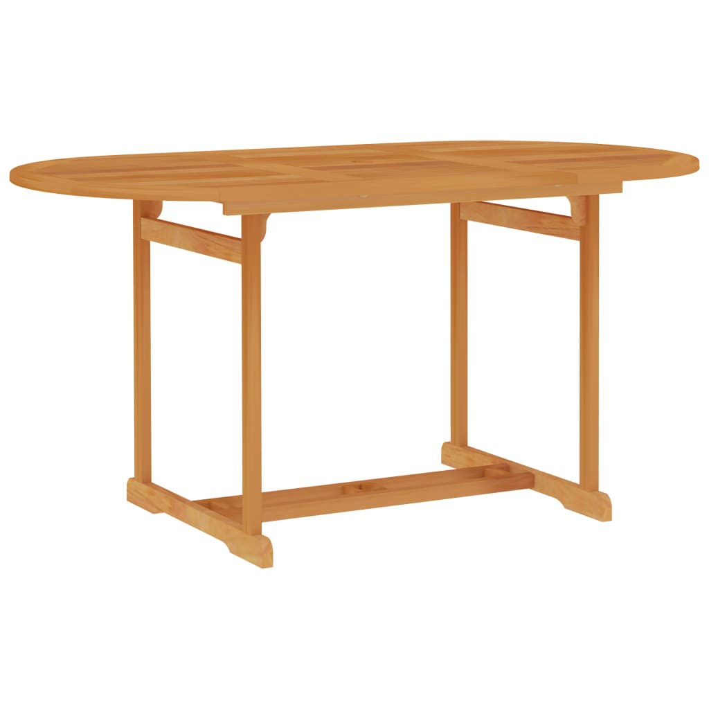 vidaXL Table de jardin 150x90x75 cm Bois de teck massif