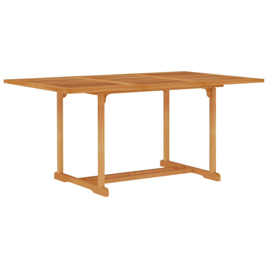 Gartentisch 150x90x75 cm Teak Massivholz kaufen