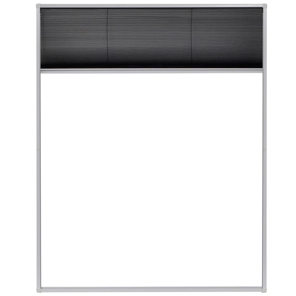 vidaXL Plissert insektskjerm for vindu aluminium 60x160 cm