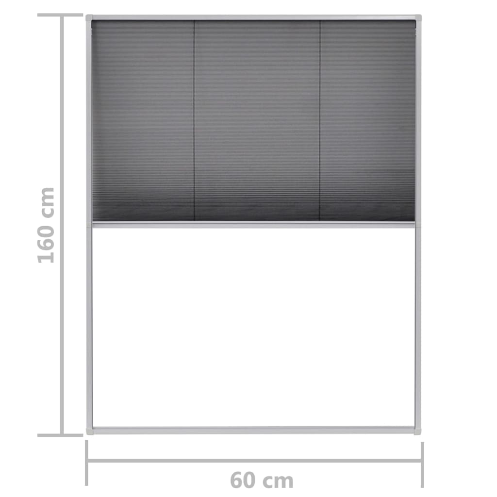 Pliszé ablak szúnyogháló alumíniumból 60 x 160 cm 