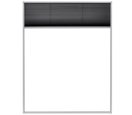 vidaXL Plasă insecte tip plisse pentru ferestre, 60 x 160 cm, aluminiu