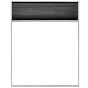 vidaXL Plissert insektskjerm for vindu aluminium 120x160 cm