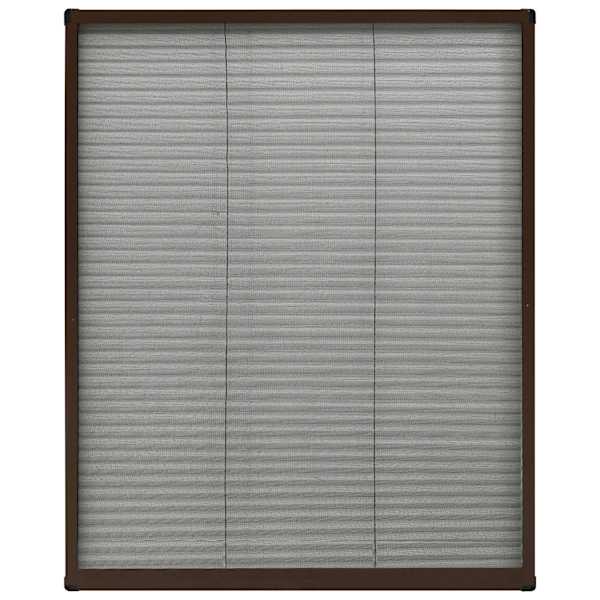vidaXL plisseeritud putukav&otilde;rk aknale, alumiinium, pruun 60 x 80 cm