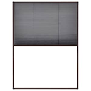 vidaXL plisseeritud putukav&otilde;rk aknale, alumiinium, pruun 60 x 80 cm