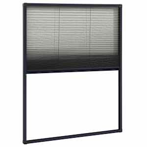 vidaXL plisseeritud putukav&otilde;rk aknale alumiinium antratsiit 60x80 cm