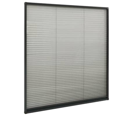 vidaXL Plisse Insect Screen for Windows Aluminium Anthracite 130 x 100 cm