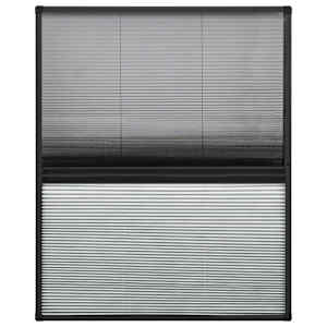 Plisovaná okenní síť proti hmyzu se zástěnou hliník 60x80 cm - obrázek 2