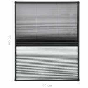 Plisovaná okenní síť proti hmyzu se zástěnou hliník 60x80 cm - obrázek 7