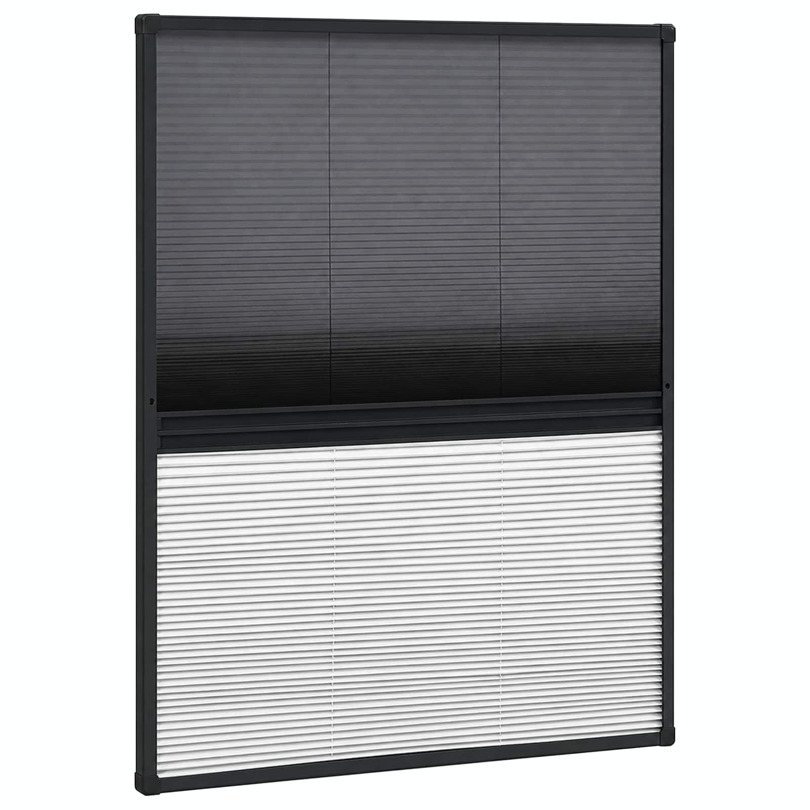 vidaXL Plisovaná okenná sieťka proti hmyzu s roletou, hliník 60x80 cm