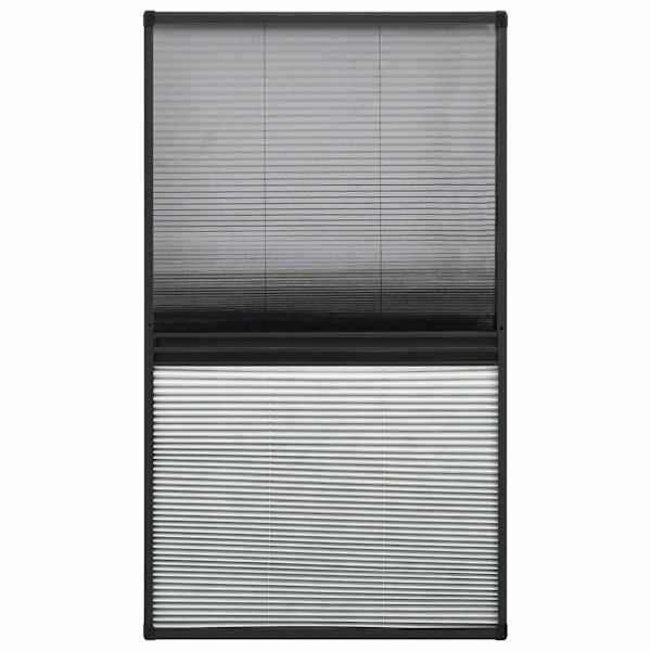 vidaXL plisseeritud putukav&otilde;rk aknale, alumiinium, 80 x 160 cm rulooga