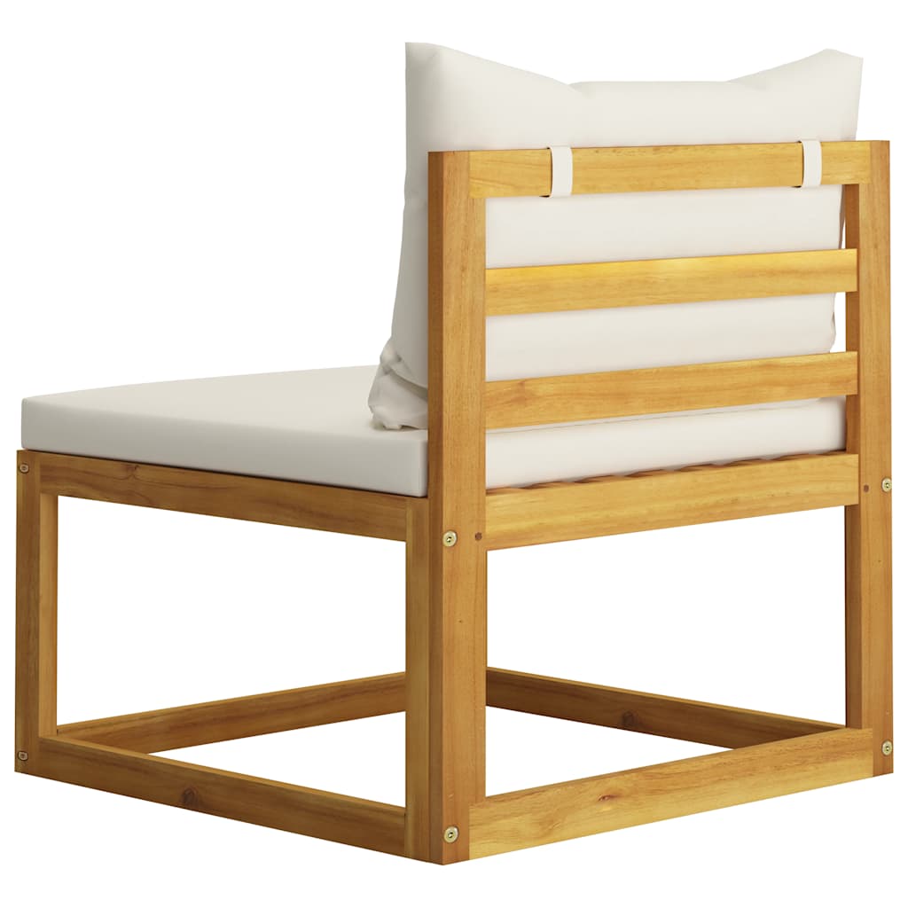 6dílná zahradní sedací souprava krémové podušky masivní akácie - obrázek 14