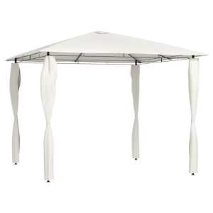 Altán s krytými sloupky 3 x 3 x 2,6 m krémový 160 g/m² - obrázek 1