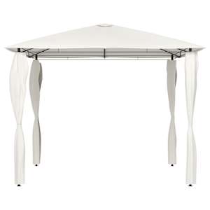 Altán s krytými sloupky 3 x 3 x 2,6 m krémový 160 g/m² - obrázek 2
